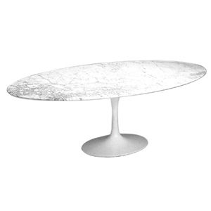 Oval Tulip Dining Table - H 28